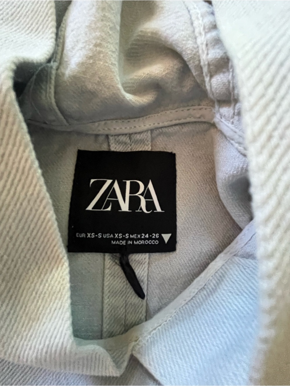 Men’s ZARA pullover hoodie denim